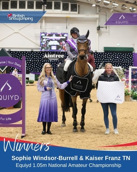 Sophie Windsor-Burrell lands the Equiyd 1.05m National Amateur Championship